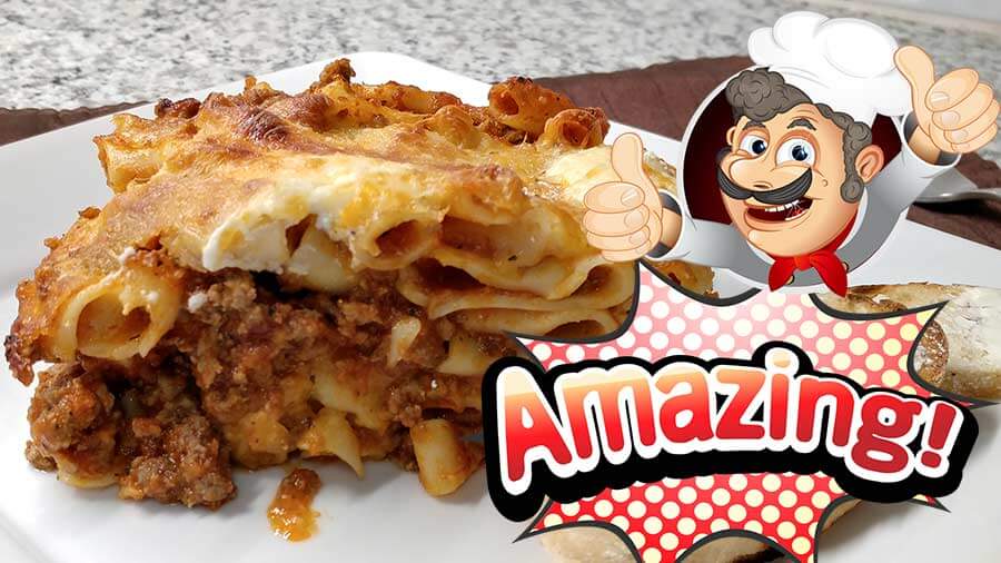 Making a Baked Ziti with Ricotta, Ground Beef, and Pork
